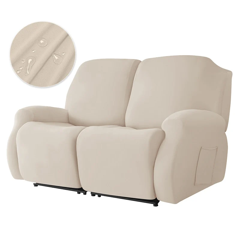 Stretch Recliner Sofa Cover Knitted Reclining Sofas Covers Anti-Dust Non-Slip Lazy Boy Chair Cover 1/2/3/4 Seats - Image 25