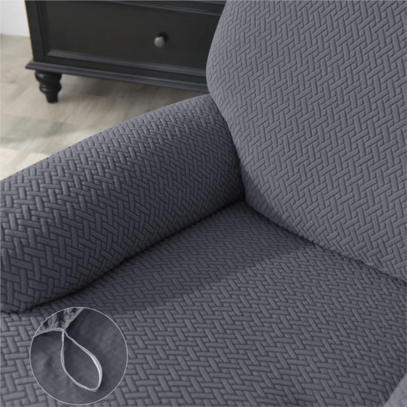 Stretch Recliner Sofa Cover Knitted Reclining Sofas Covers Anti-Dust Non-Slip Lazy Boy Chair Cover 1/2/3/4 Seats - Image 4