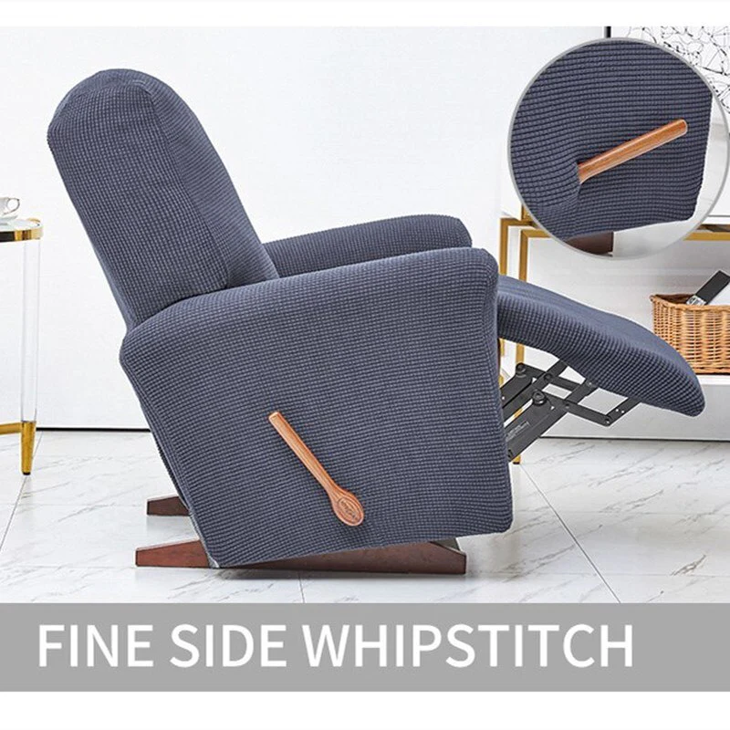Stretch Recliner Sofa Covers Slipcovers Durable Soft High Stretch Jacquard Sofa Cover Polyester Fiber Solid Color For Rechiner Chair Cover - Image 5