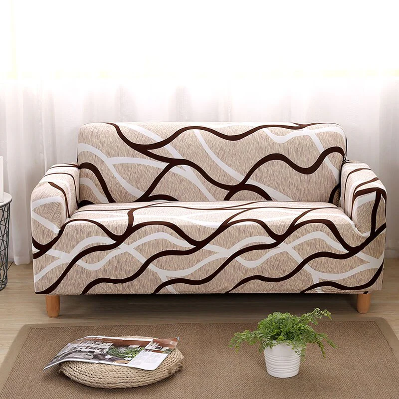 Stretch Sofa Covers Elastic Furniture Protector Polyester Loveseat Couch Cover L ArmChair Cover 1/2/3/4-seater Settee Covers Couch Covers - Image 25