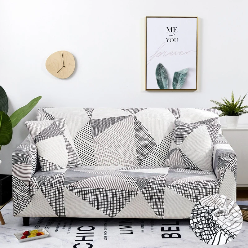Stretch Sofa Covers Elastic Furniture Protector Polyester Loveseat Couch Cover L ArmChair Cover 1/2/3/4-seater Settee Covers Couch Covers - Image 3