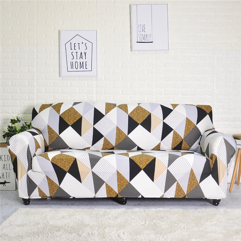 Stretch Sofa Covers Furniture Protector Polyester Loveseat Couch Cover l L-Style Sofa Cover 1/2/3/4-seater Arm Chair Cover Corner Elastic Couch Covers - Image 20