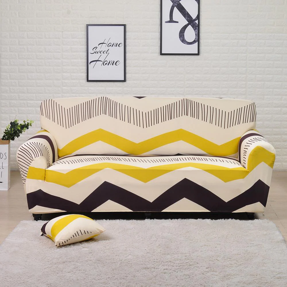 Stretch Sofa Covers Furniture Protector Polyester Loveseat Couch Cover l L-Style Sofa Cover 1/2/3/4-seater Arm Chair Cover Corner Elastic Couch Covers - Image 28