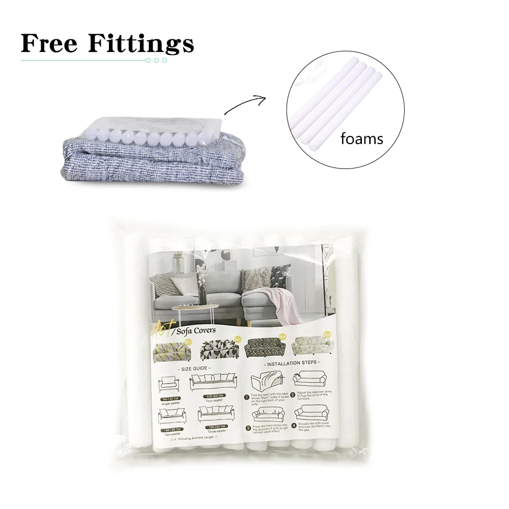 Stretch Sofa Covers Furniture Protector Polyester Loveseat Couch Cover l L-Style Sofa Cover 1/2/3/4-seater Arm Chair Cover Corner Elastic Couch Covers - Image 6