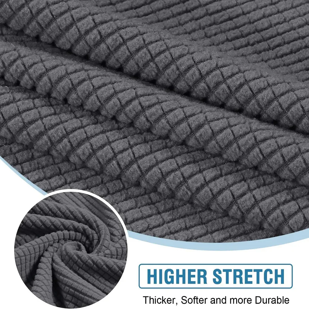 Stretch Sofa Seat Cushion Covers Thick Jacquard Couch Cushion Covers Sectional Seat Slipcovers Armchair Anti Cat Paw Textured - Image 5