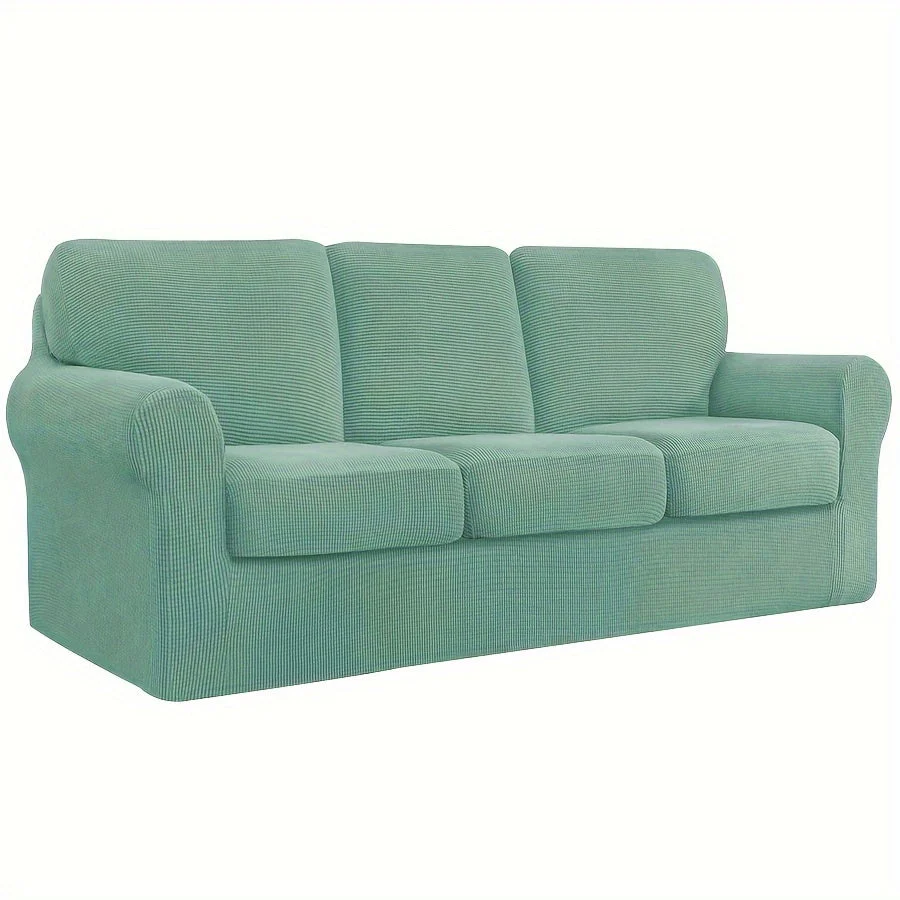 Stretch Sofa Slipcover With Cushion Covers Sets Couch Cover Sets Backrest Cushion Covers Furniture Protector - Image 11
