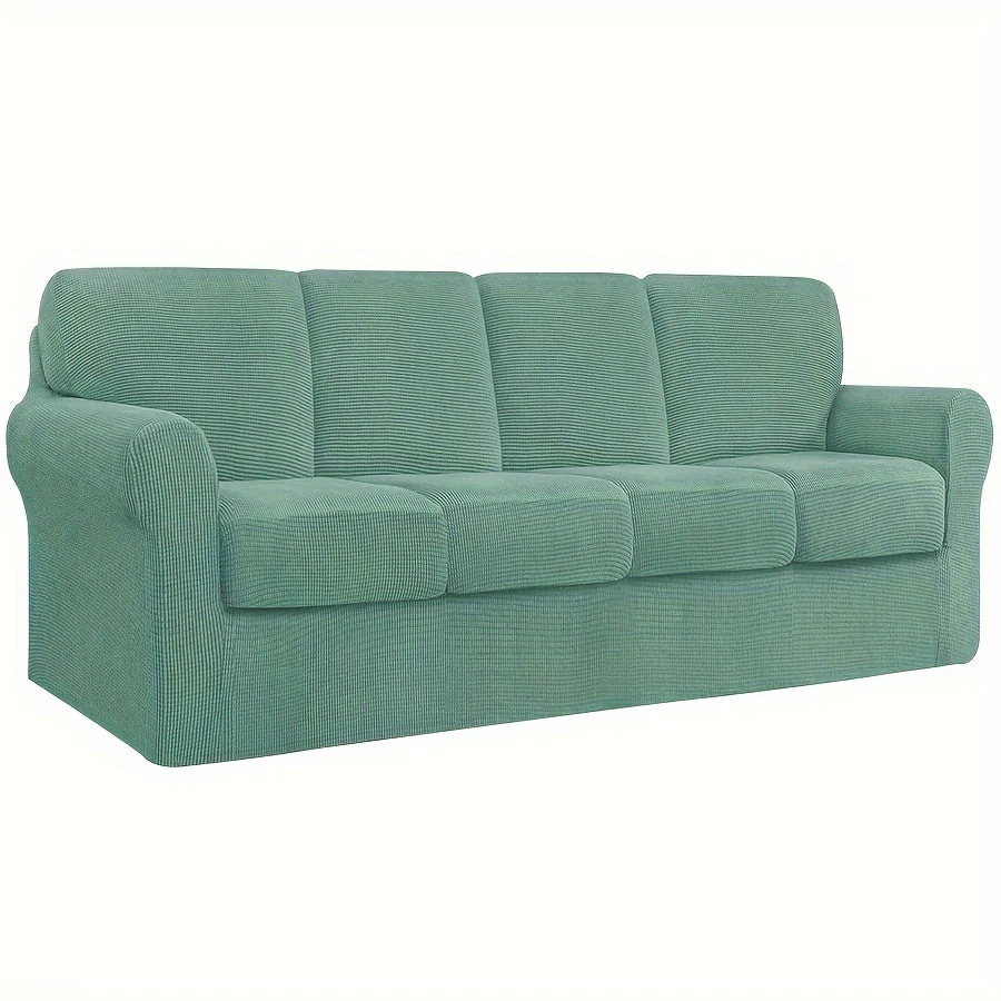 Stretch Sofa Slipcover With Cushion Covers Sets Couch Cover Sets Backrest Cushion Covers Furniture Protector - Image 12