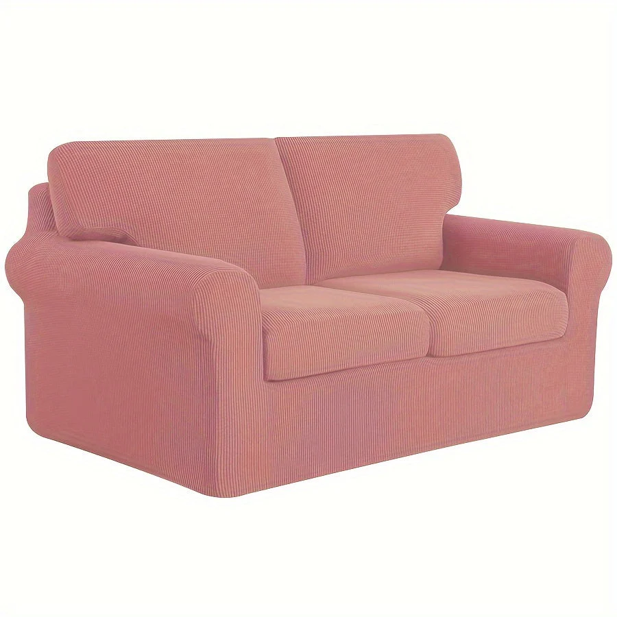 Stretch Sofa Slipcover With Cushion Covers Sets Couch Cover Sets Backrest Cushion Covers Furniture Protector - Image 14