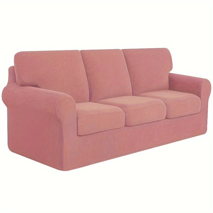 Stretch Sofa Slipcover With Cushion Covers Sets Couch Cover Sets Backrest Cushion Covers Furniture Protector - Image 15