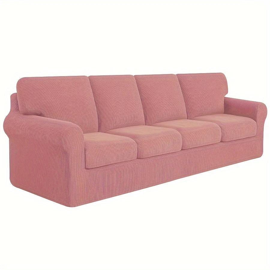 Stretch Sofa Slipcover With Cushion Covers Sets Couch Cover Sets Backrest Cushion Covers Furniture Protector - Image 16