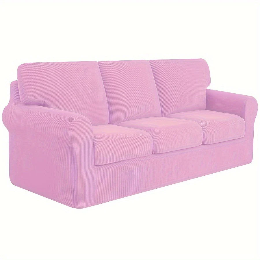 Stretch Sofa Slipcover With Cushion Covers Sets Couch Cover Sets Backrest Cushion Covers Furniture Protector - Image 23