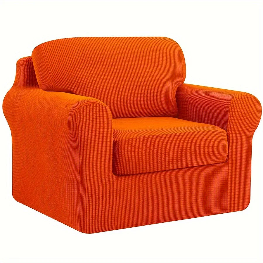 Stretch Sofa Slipcover With Cushion Covers Sets Couch Cover Sets Backrest Cushion Covers Furniture Protector - Image 25