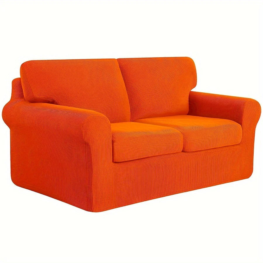 Stretch Sofa Slipcover With Cushion Covers Sets Couch Cover Sets Backrest Cushion Covers Furniture Protector - Image 26