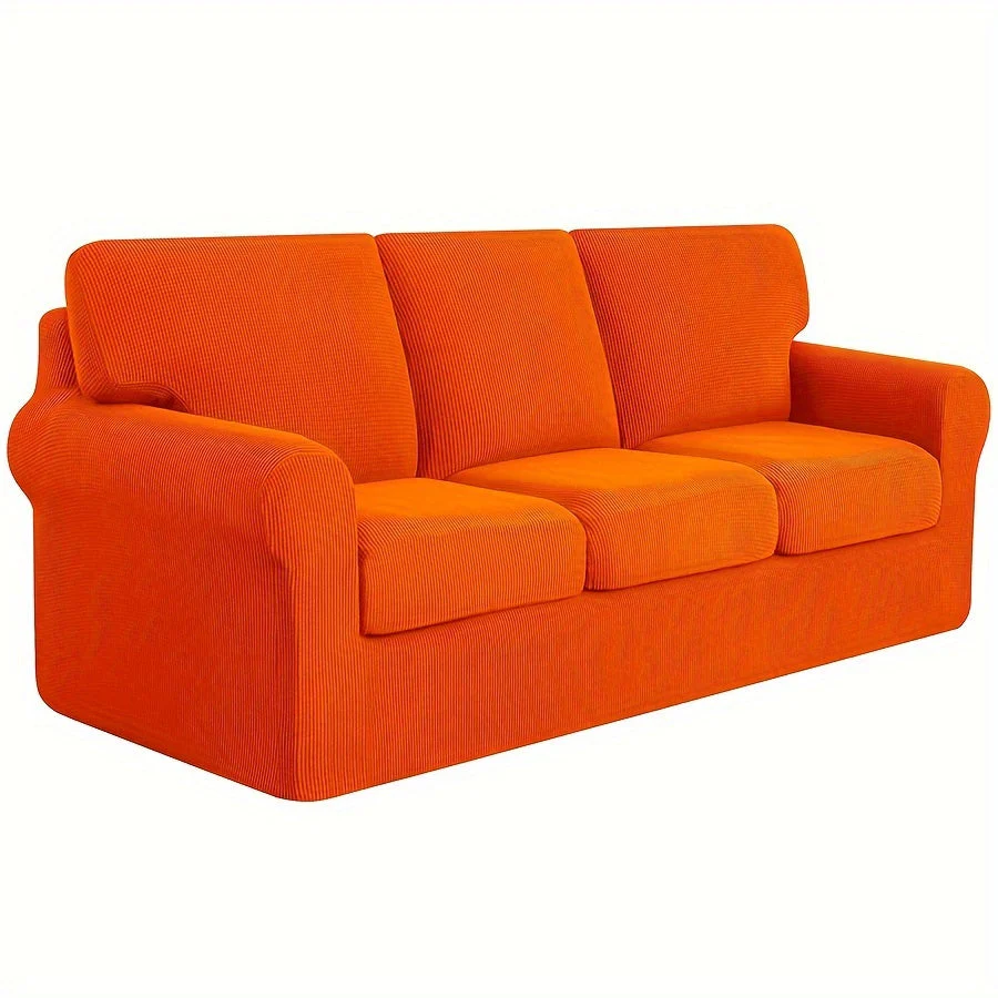 Stretch Sofa Slipcover With Cushion Covers Sets Couch Cover Sets Backrest Cushion Covers Furniture Protector - Image 27