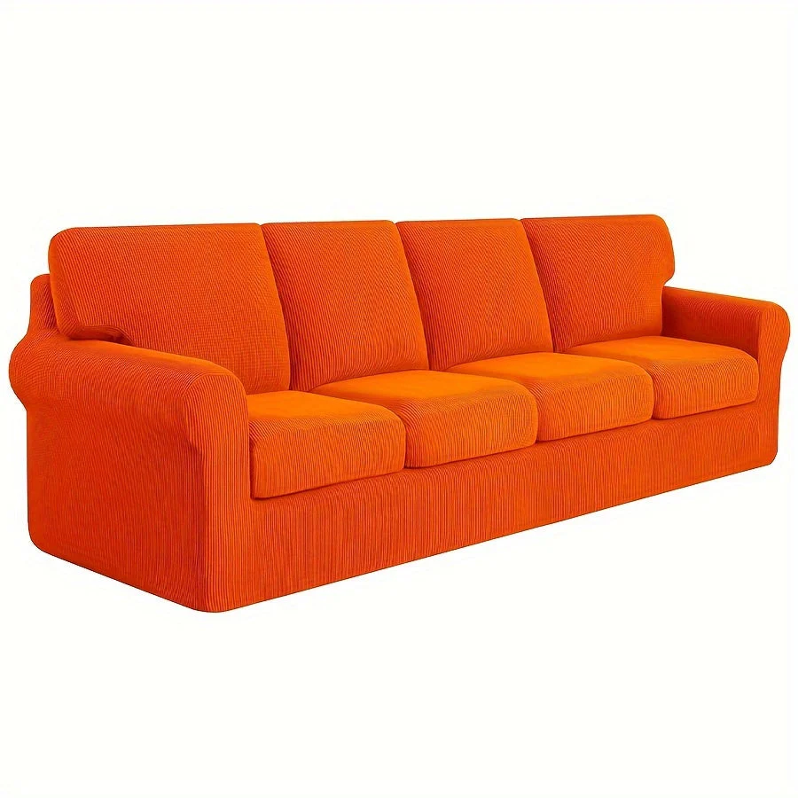 Stretch Sofa Slipcover With Cushion Covers Sets Couch Cover Sets Backrest Cushion Covers Furniture Protector - Image 28