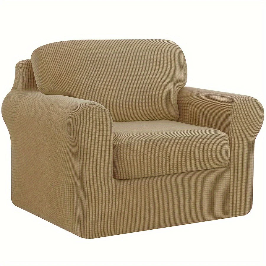Stretch Sofa Slipcover With Cushion Covers Sets Couch Cover Sets Backrest Cushion Covers Furniture Protector - Image 3
