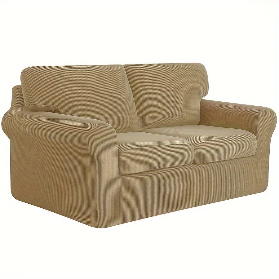 Stretch Sofa Slipcover With Cushion Covers Sets Couch Cover Sets Backrest Cushion Covers Furniture Protector - Image 5
