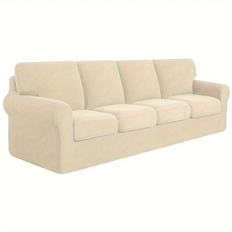 Stretch Sofa Slipcover With Cushion Covers Sets Couch Cover Sets Backrest Cushion Covers Furniture Protector - Image 63