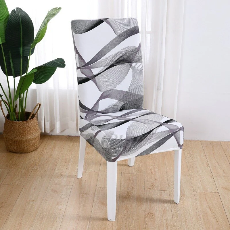 Stretch Wedding Chair Cover For Kitchen Elastic Dining Room Chair Cover Dine Chairs Slipcover Home Decoration Accessories - Image 24