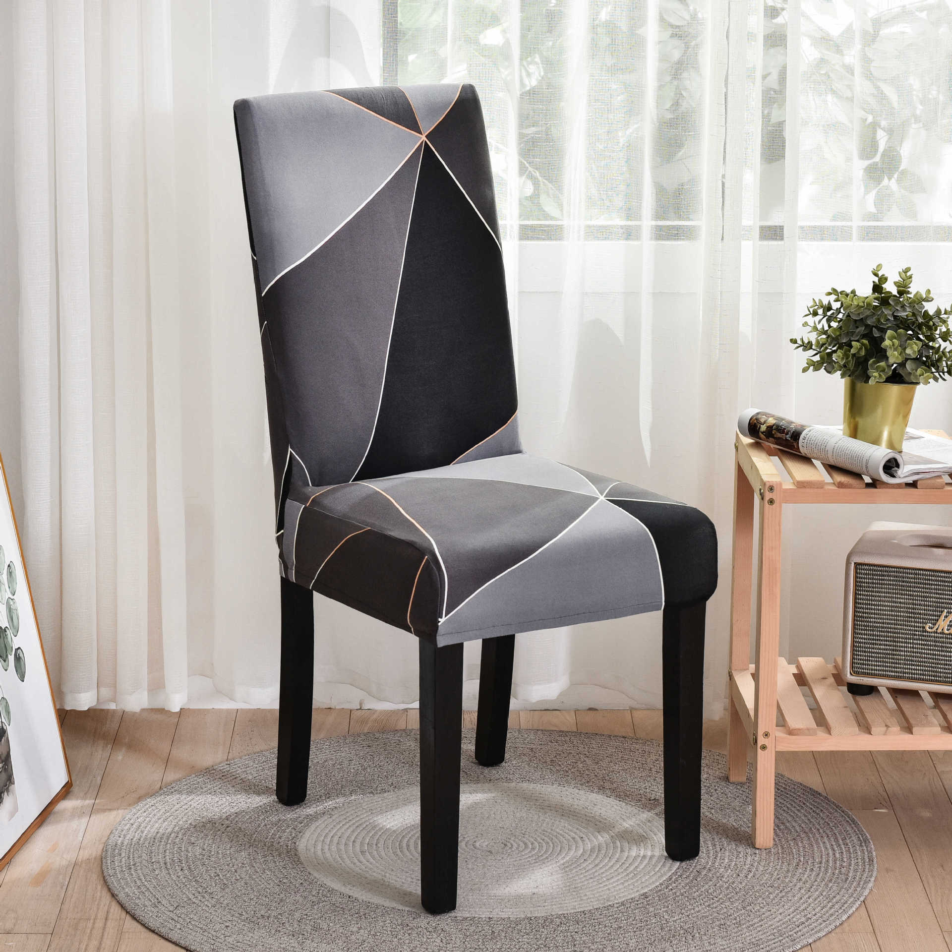 Stretch Wedding Chair Cover For Kitchen Elastic Dining Room Chair Cover Dine Chairs Slipcover Home Decoration Accessories - Image 6