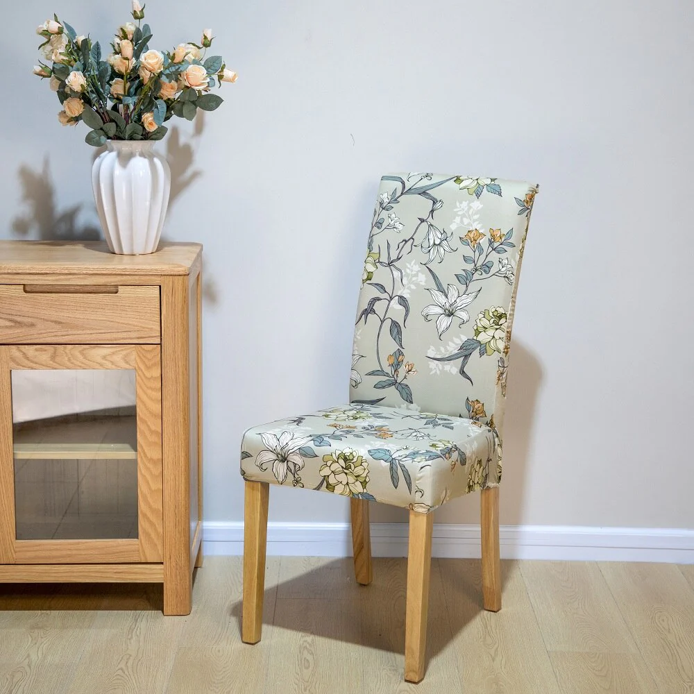 Stretch Wedding Chair Cover For Kitchen Elastic Dining Room Chair Cover Dine Chairs Slipcover Home Decoration Accessories - Image 7
