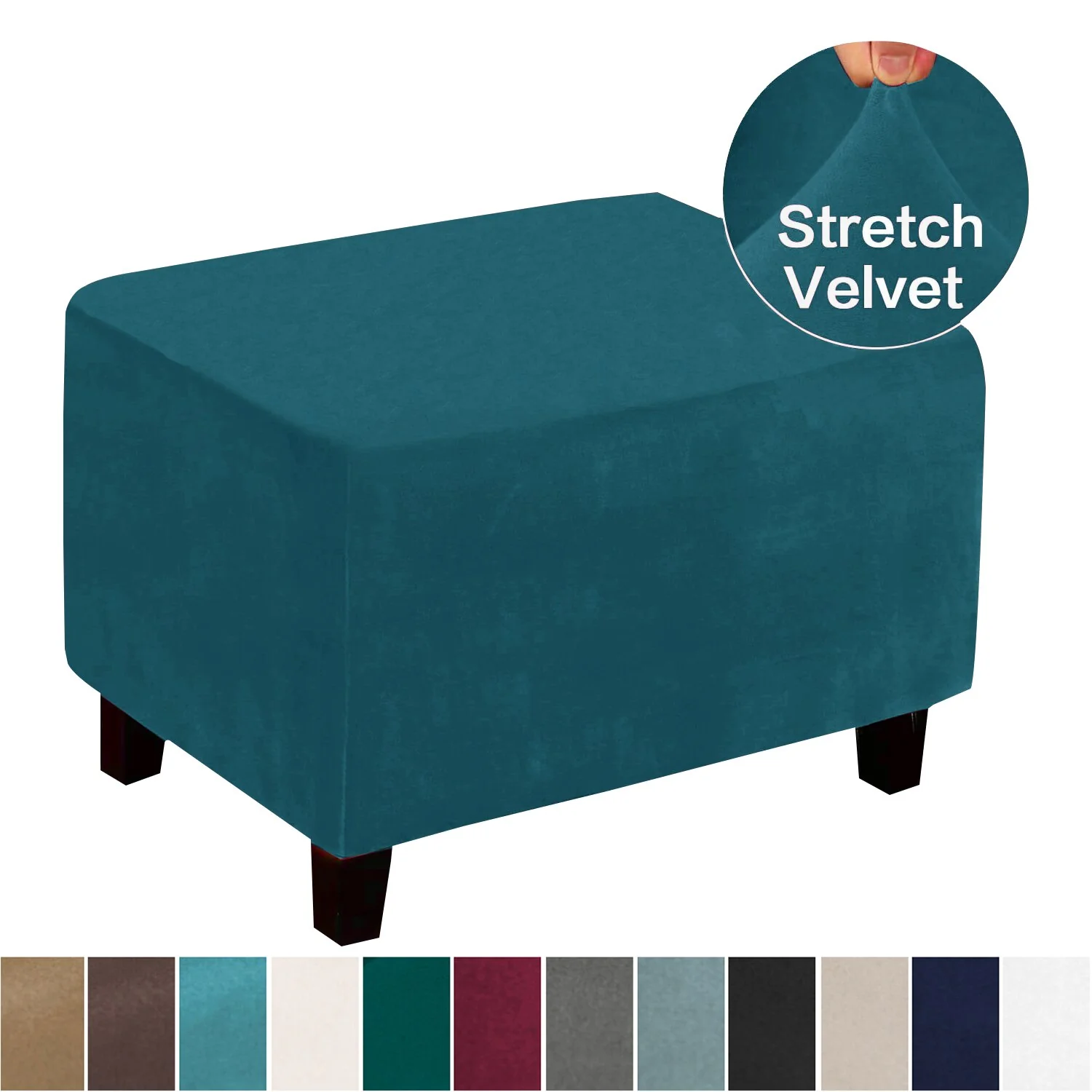 Stretching Footstool Low Sofa Solid Elasticity Simple Sofa, Step Stool Cover Dustproof Furniture Protection Series Modern Style - Image 10