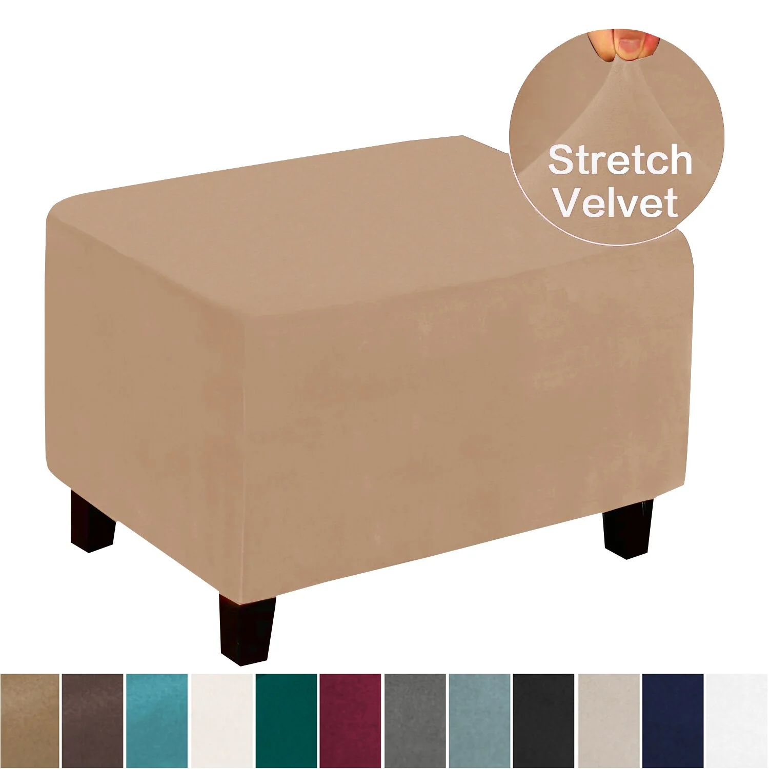 Stretching Footstool Low Sofa Solid Elasticity Simple Sofa, Step Stool Cover Dustproof Furniture Protection Series Modern Style - Image 11