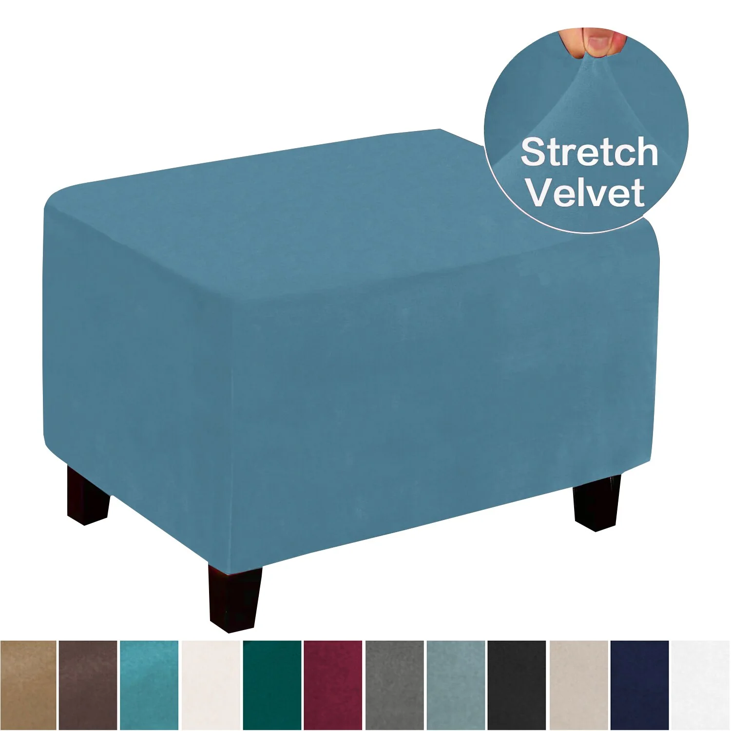 Stretching Footstool Low Sofa Solid Elasticity Simple Sofa, Step Stool Cover Dustproof Furniture Protection Series Modern Style - Image 14