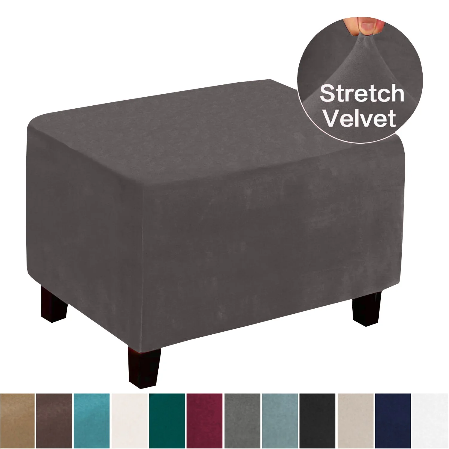 Stretching Footstool Low Sofa Solid Elasticity Simple Sofa, Step Stool Cover Dustproof Furniture Protection Series Modern Style - Image 15