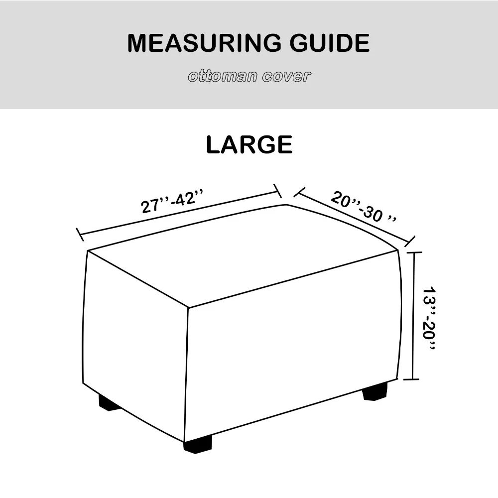 Stretching Footstool Low Sofa Solid Elasticity Simple Sofa, Step Stool Cover Dustproof Furniture Protection Series Modern Style - Image 5