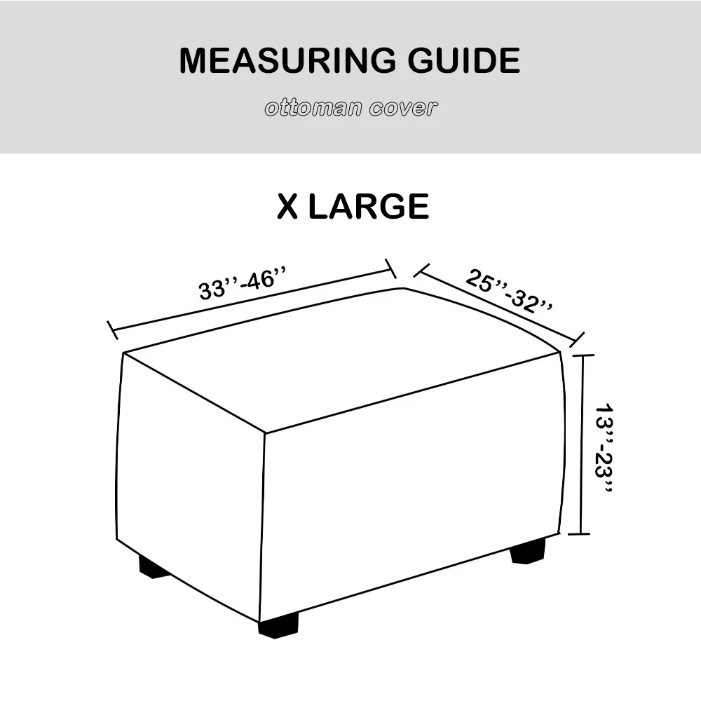 Stretching Footstool Low Sofa Solid Elasticity Simple Sofa, Step Stool Cover Dustproof Furniture Protection Series Modern Style - Image 6