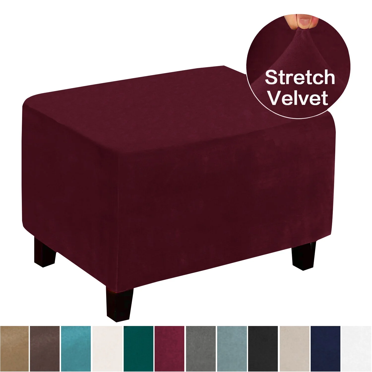 Stretching Footstool Low Sofa Solid Elasticity Simple Sofa, Step Stool Cover Dustproof Furniture Protection Series Modern Style - Image 7