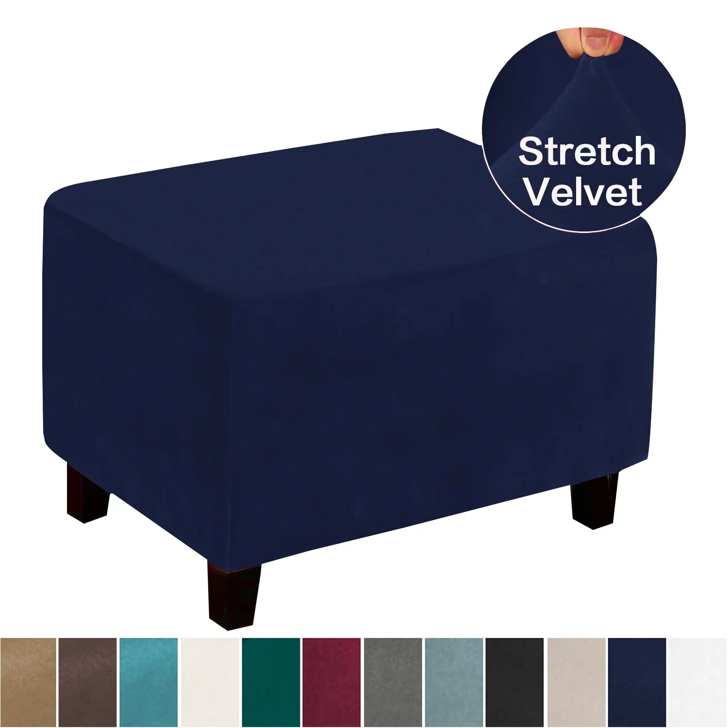 Stretching Footstool Low Sofa Solid Elasticity Simple Sofa, Step Stool Cover Dustproof Furniture Protection Series Modern Style - Image 8