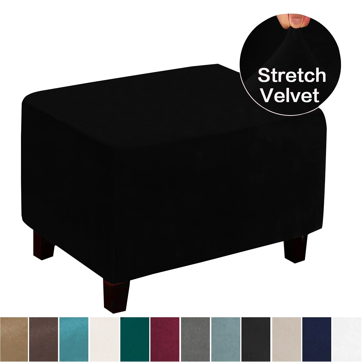 Stretching Footstool Low Sofa Solid Elasticity Simple Sofa, Step Stool Cover Dustproof Furniture Protection Series Modern Style - Image 9