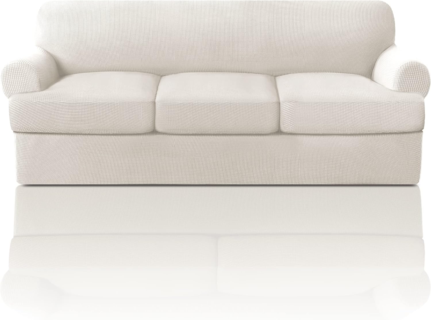 T Cushion Sofa Slipcover Sofa Covers for T Cushion Sofa Soft Couch Slip Covers Furniture Covers with Cushion Shape Seat Covers - Image 16