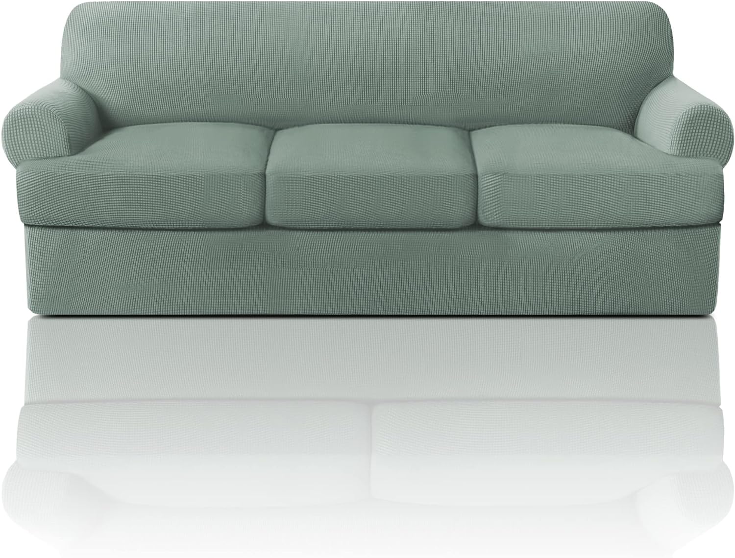 T Cushion Sofa Slipcover Sofa Covers for T Cushion Sofa Soft Couch Slip Covers Furniture Covers with Cushion Shape Seat Covers - Image 19