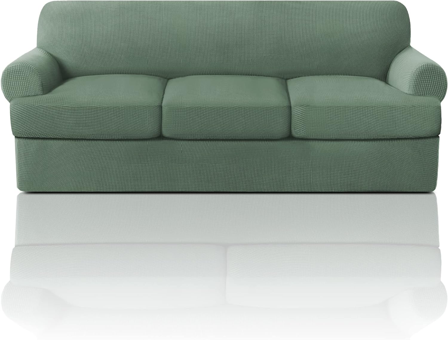 T Cushion Sofa Slipcover Sofa Covers for T Cushion Sofa Soft Couch Slip Covers Furniture Covers with Cushion Shape Seat Covers - Image 23