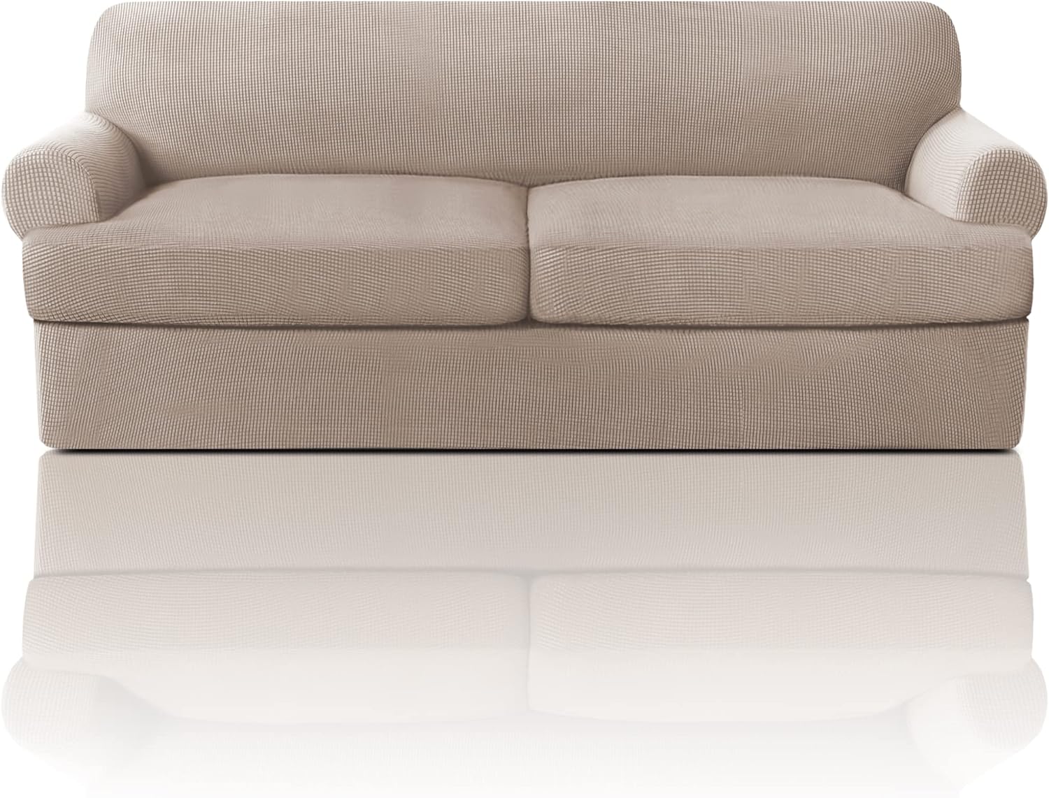 T Cushion Sofa Slipcover Sofa Covers for T Cushion Sofa Soft Couch Slip Covers Furniture Covers with Cushion Shape Seat Covers - Image 25