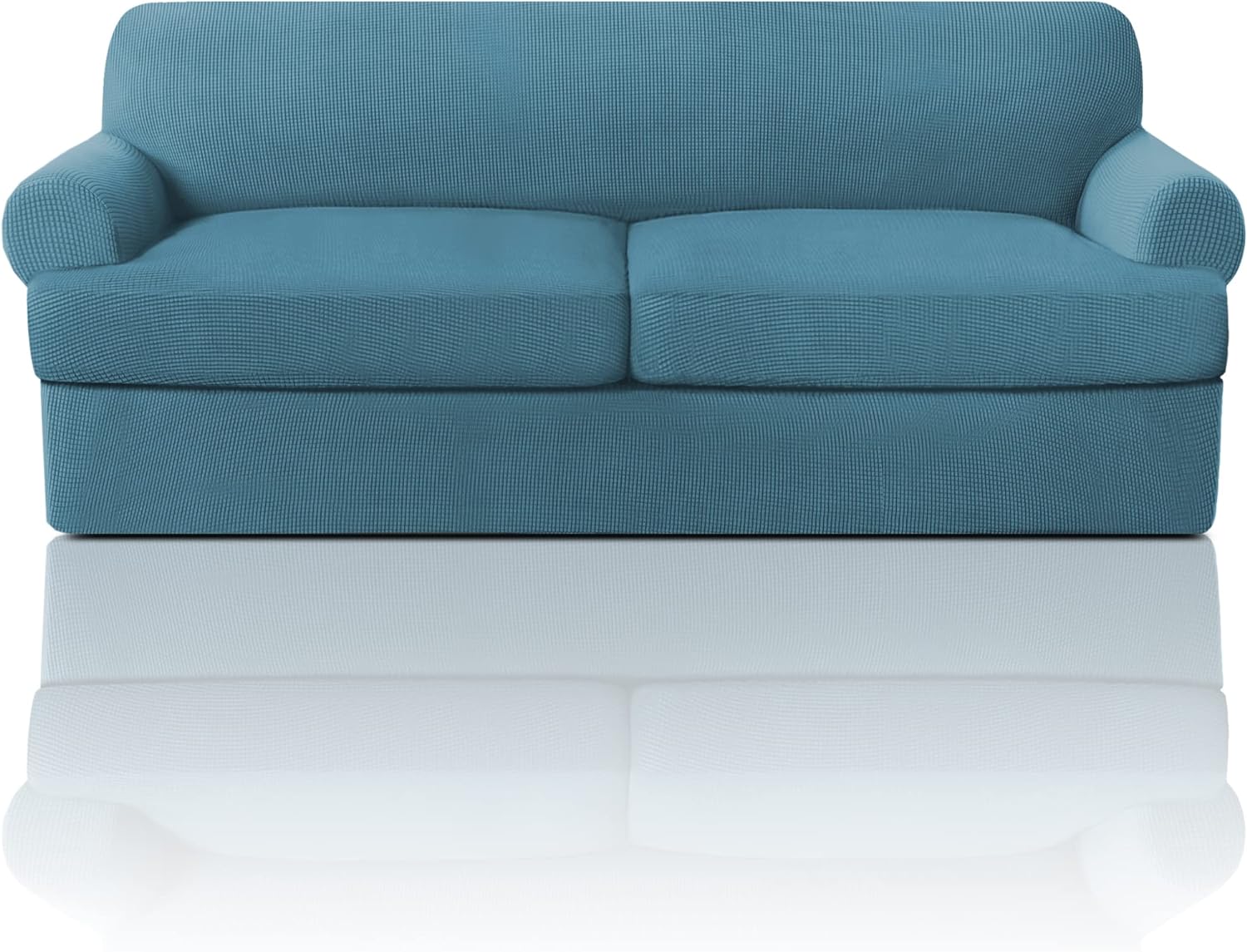 T Cushion Sofa Slipcover Sofa Covers for T Cushion Sofa Soft Couch Slip Covers Furniture Covers with Cushion Shape Seat Covers - Image 26