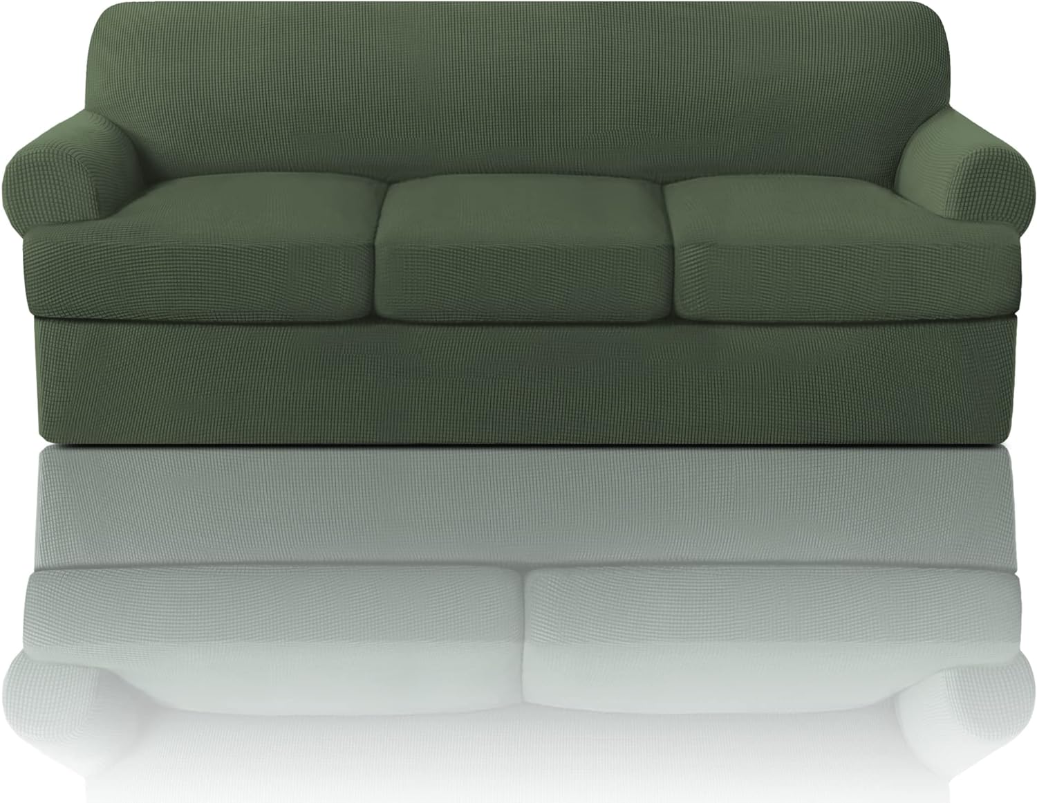 T Cushion Sofa Slipcover Sofa Covers for T Cushion Sofa Soft Couch Slip Covers Furniture Covers with Cushion Shape Seat Covers - Image 33