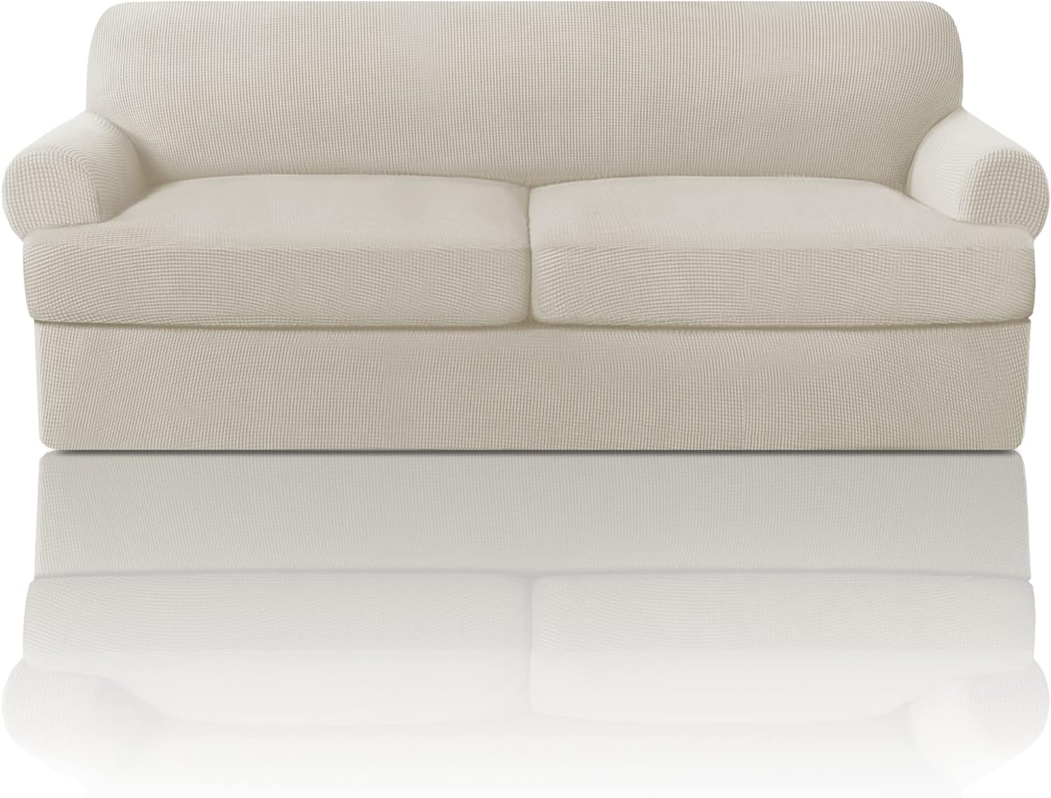 T Cushion Sofa Slipcover Sofa Covers for T Cushion Sofa Soft Couch Slip Covers Furniture Covers with Cushion Shape Seat Covers - Image 50