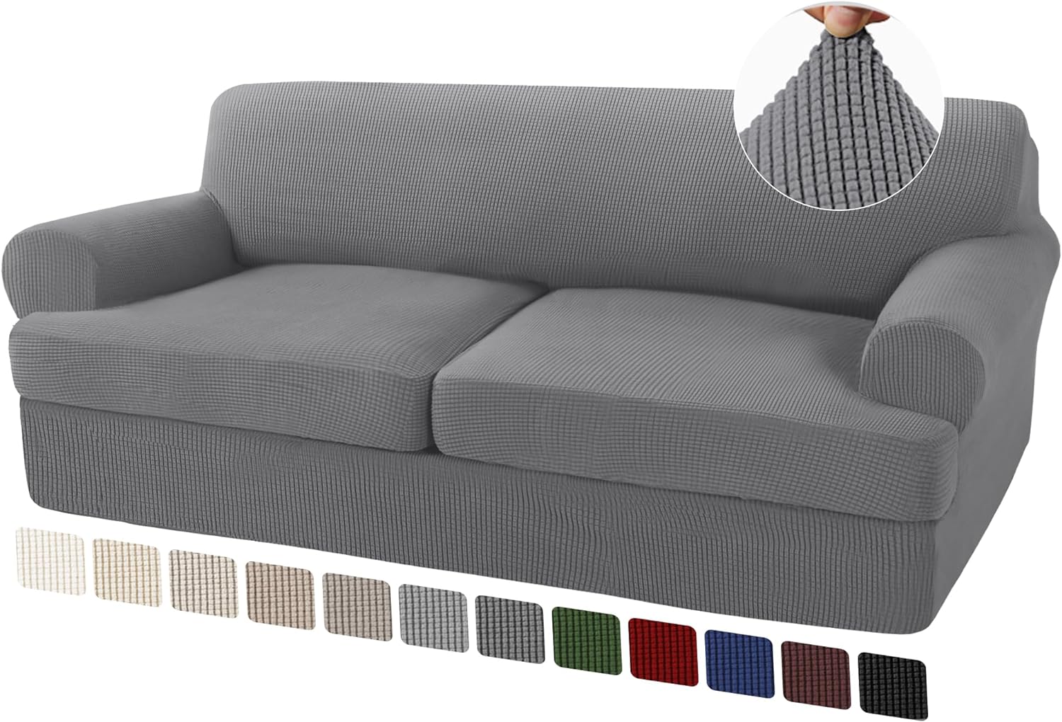 T Cushion Sofa Slipcovers Sofa Cover for T Cushion Sofa Couches Stretch Couch Cover with T Cushion Covers Machine Washable - Image 14