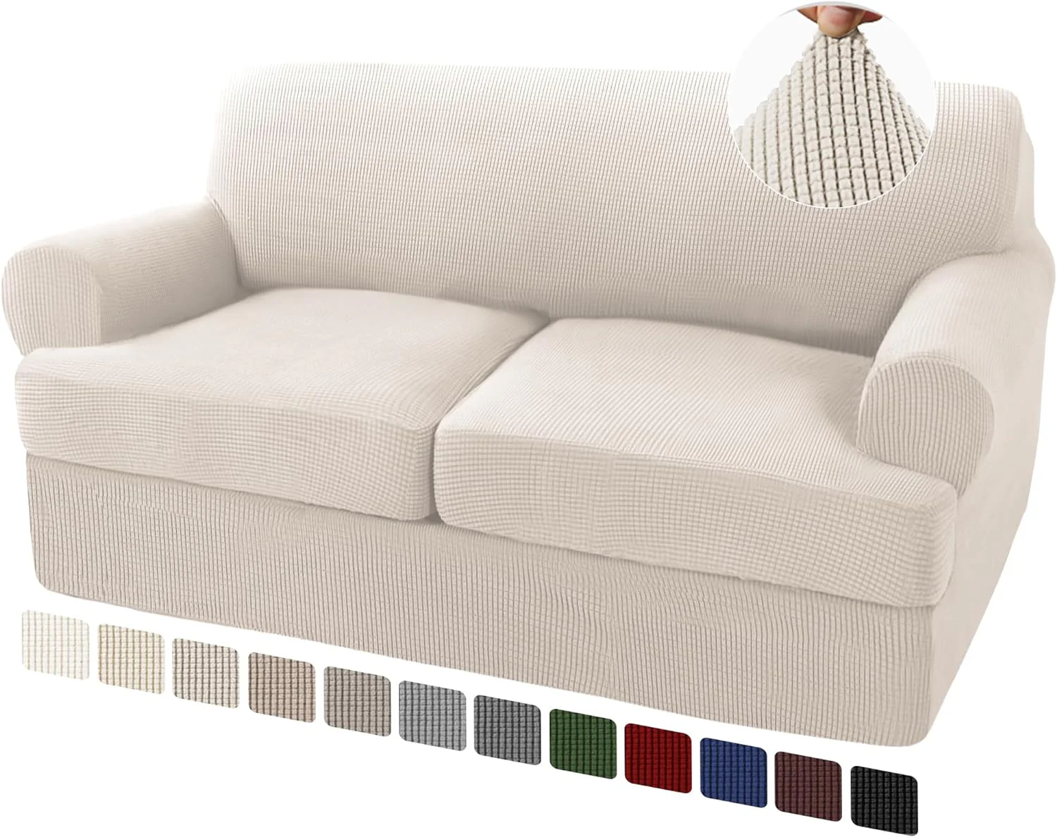 T Cushion Sofa Slipcovers Sofa Cover for T Cushion Sofa Couches Stretch Couch Cover with T Cushion Covers Machine Washable - Image 19