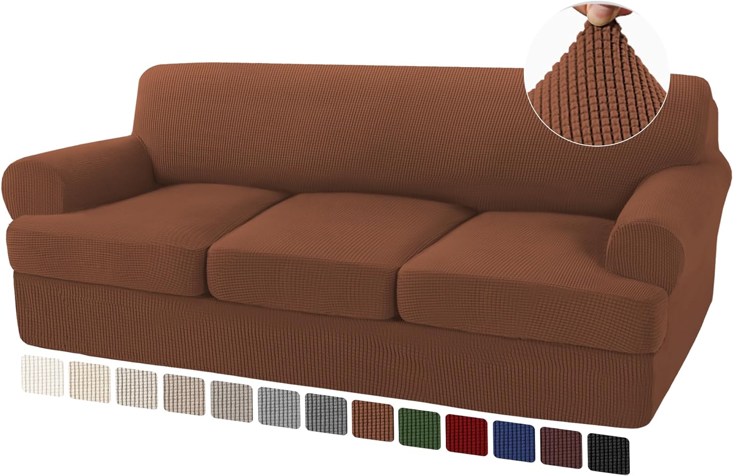 T Cushion Sofa Slipcovers Sofa Cover for T Cushion Sofa Couches Stretch Couch Cover with T Cushion Covers Machine Washable - Image 22