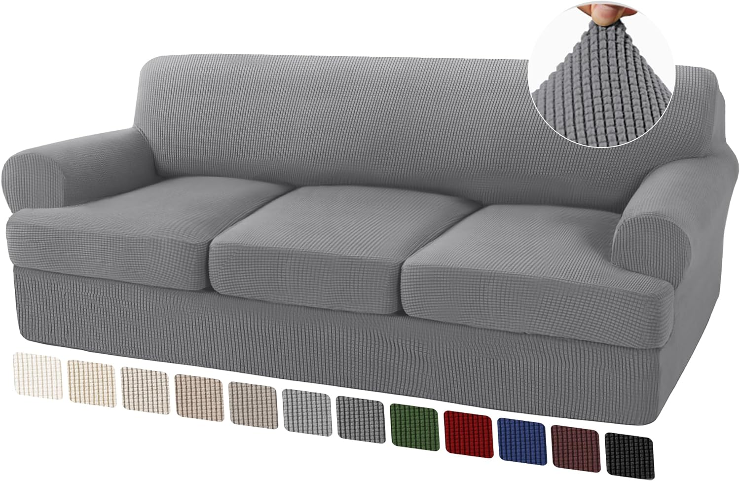 T Cushion Sofa Slipcovers Sofa Cover for T Cushion Sofa Couches Stretch Couch Cover with T Cushion Covers Machine Washable - Image 28