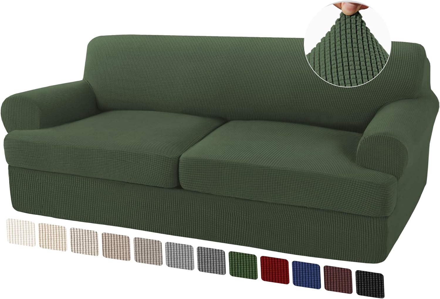 T Cushion Sofa Slipcovers Sofa Cover for T Cushion Sofa Couches Stretch Couch Cover with T Cushion Covers Machine Washable - Image 29