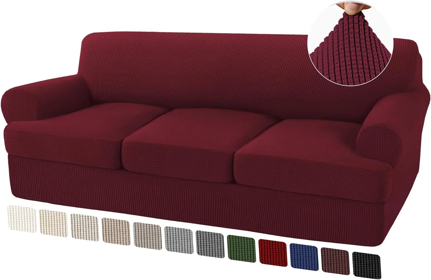 T Cushion Sofa Slipcovers Sofa Cover for T Cushion Sofa Couches Stretch Couch Cover with T Cushion Covers Machine Washable - Image 32