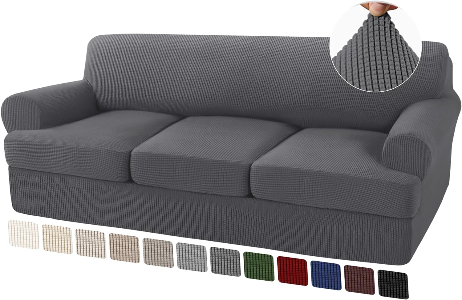 T Cushion Sofa Slipcovers Sofa Cover for T Cushion Sofa Couches Stretch Couch Cover with T Cushion Covers Machine Washable - Image 33