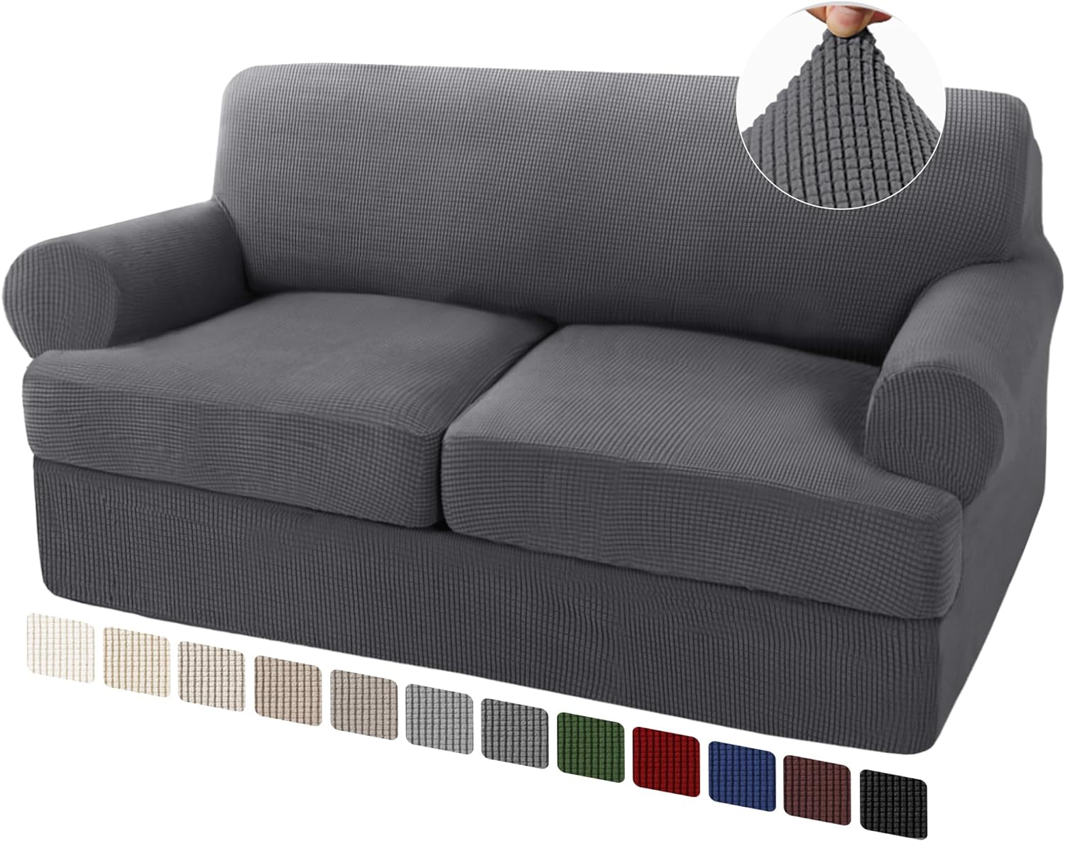 T Cushion Sofa Slipcovers Sofa Cover for T Cushion Sofa Couches Stretch Couch Cover with T Cushion Covers Machine Washable - Image 36