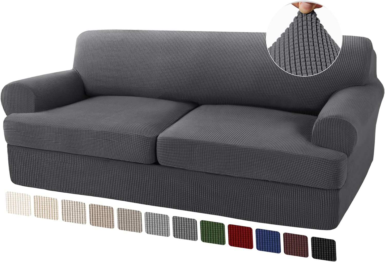 T Cushion Sofa Slipcovers Sofa Cover for T Cushion Sofa Couches Stretch Couch Cover with T Cushion Covers Machine Washable - Image 38